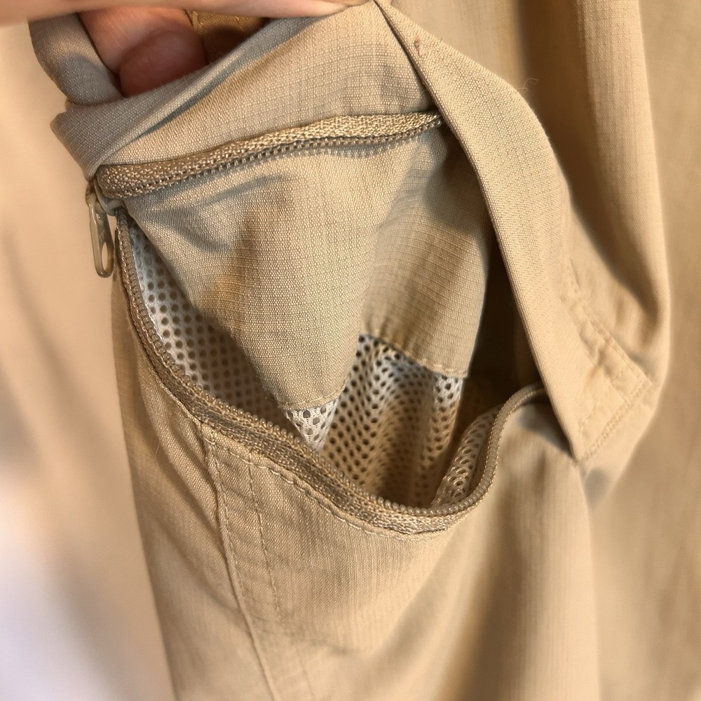 North Face Cargo Pants Mens 38x32 Tan  Rip Stop Lightweight Utility Hiking EUC - Picture 11 of 16